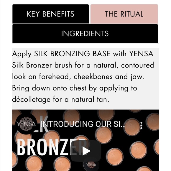 Yensa- Sunlit Glow Silk Bronzing Base with brush ☀️🐚☀️ swatched - Picture 13 of 16